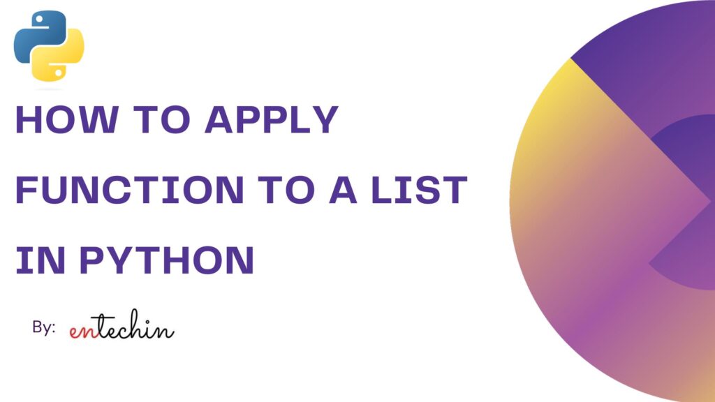 How to apply a function to a list in Python